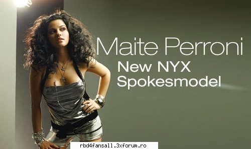 maite perroni noua imagine nyx cosmetics asa formatiei rbd este noua imagine marcii cosmetice experta in bannere & moderatoare